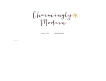 Tablet Screenshot of charminglymodern.com